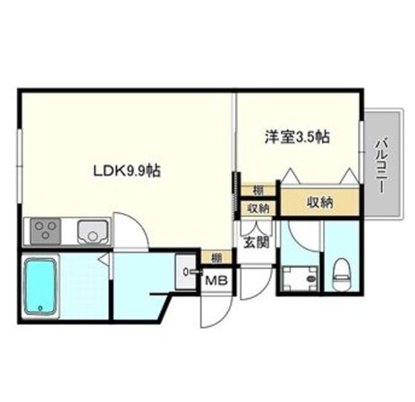 須磨駅 徒歩3分 2階の物件間取画像